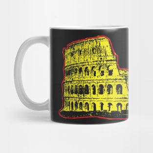 Pop Art Roman Colosseum Flavian Ampitheater Mug